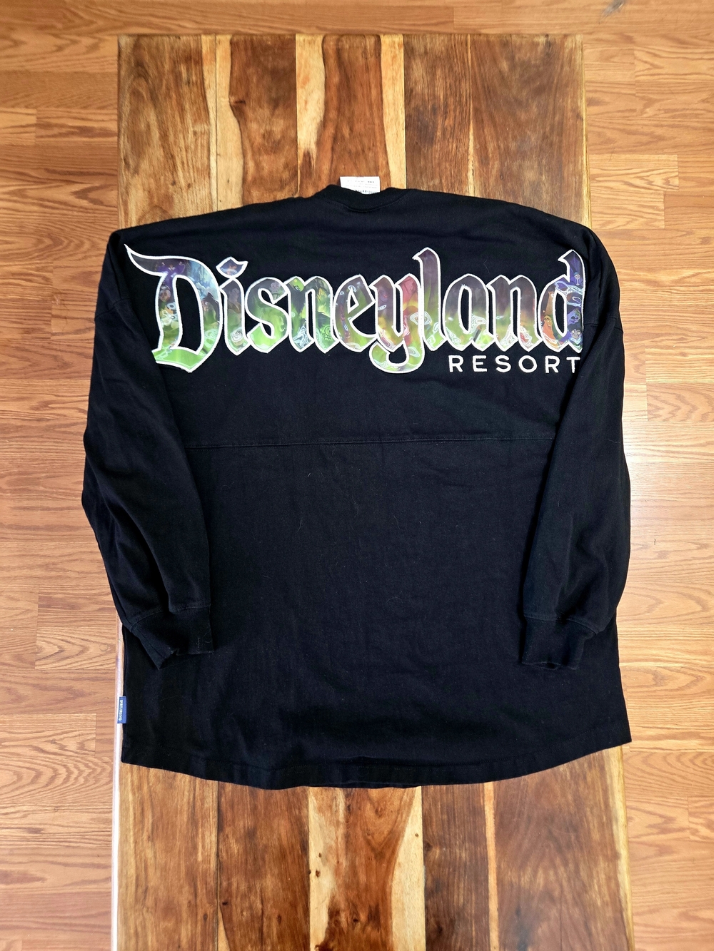 Disneyland Resort Villains Lenticular Spirit Jersey- Black/Iridescent. Size L
